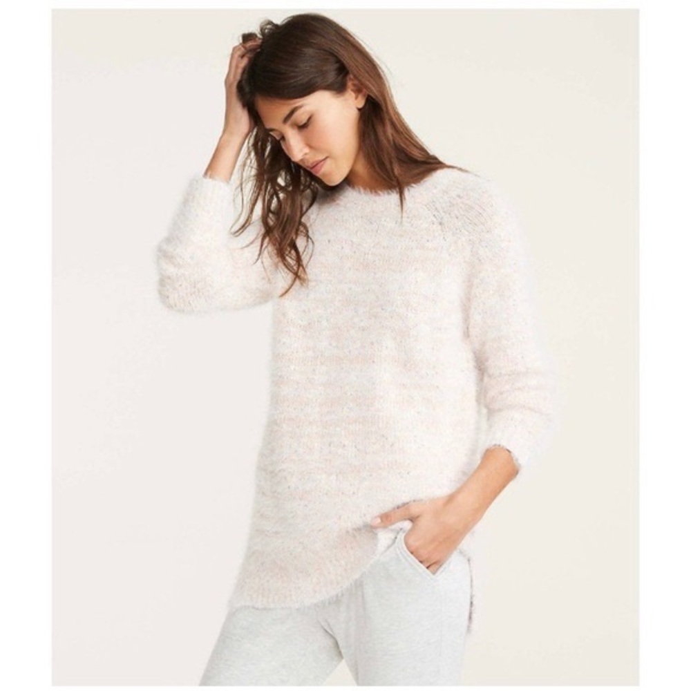 COPY - Lou & grey eyelash speckled sweater long sleeve crew neck cozy warm